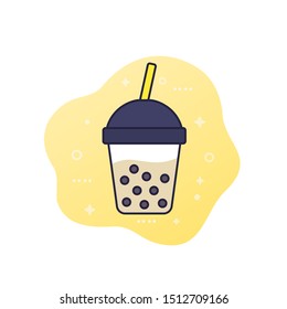 tapioca drink, bubble tea icon