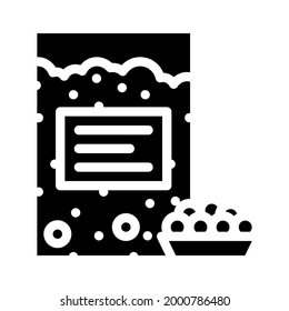 tapioca gluten free glyph icon vector. tapioca gluten free sign. isolated contour symbol black illustration
