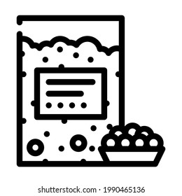 tapioca gluten free line icon vector. tapioca gluten free sign. isolated contour symbol black illustration