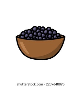 tapioca pearls doodle icon, vector illustration