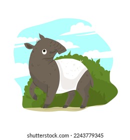 tapir animal rare animal from Indonesia