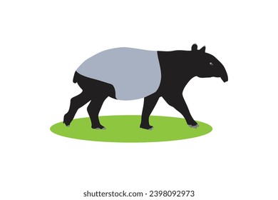 Tapir animal, Tapir vector, Tapir animal bundle. Image For Animals Design on white background.