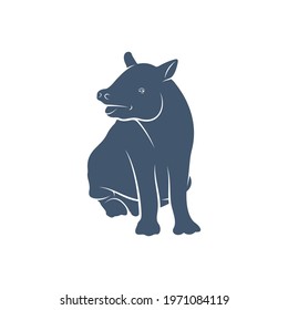 Tapir design vector illustration, Creative Tapir logo design concept template, symbols icons