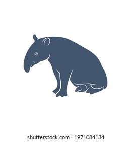 Tapir design vector illustration, Creative Tapir logo design concept template, symbols icons