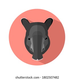 tapir icon on white background. tapir logo. Vector illustration