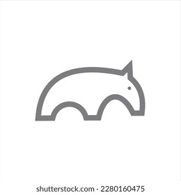 Tapir Logo Unique, clean, modern and professional tapir logo design. Perfect for any business orientation.