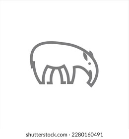 Tapir Logo Unique, clean, modern and professional tapir logo design. Perfect for any business orientation.