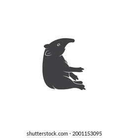 Tapir logo vector template illustration design 