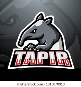 Tapir mascot esport logo design