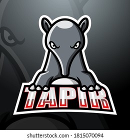 Tapir mascot esport logo design