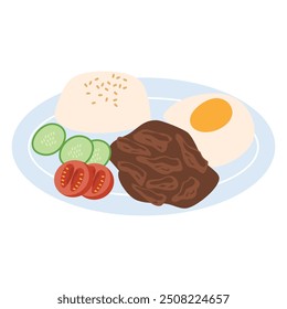 Tapsilog Pinoy Dish food Illustration