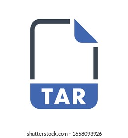 TAR File format icon, vector graphics