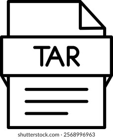 Tar File Icon Symbol Art Sign