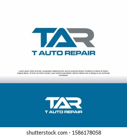 TAR initial logo for auto repair and automotive