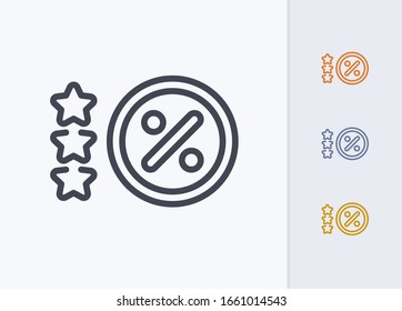 tar Percentage - Pastel Stroke Icons. A professional, pixel-aligned icon.