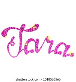 Tara name lettering tinsels