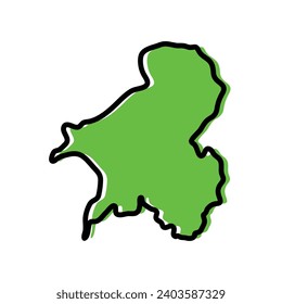 Taraba Bundesstaat Nigeria Vektorgrafik.