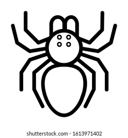 tarantula icon with black line style

