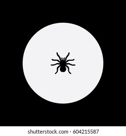 Tarantula icon silhouette vector illustration

