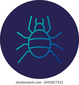 Tarantula Line Gradient Icon Design