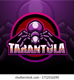 Tarantula mascot esport logo design
