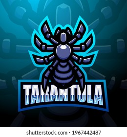 Tarantula mascot esport logo design