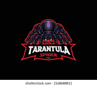 Tarantula mascot logo design. Tarantula spider vector illustration. Logo illustration for mascot or symbol and identity, emblem sports or e-sports gaming team