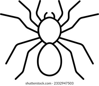 tarantula spider arachnid goliath creepy Outline
