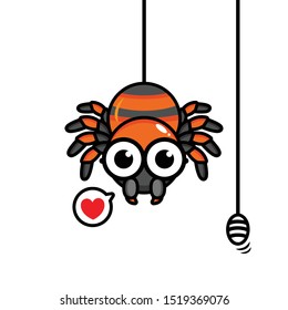 Tarantula Spider Vector Mascot Design