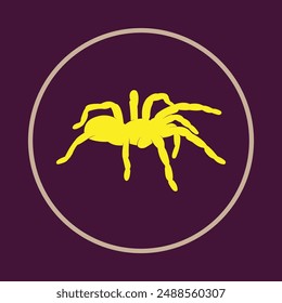 Tarantula supportive trendy icon attractive abstract vector illustration artwork design