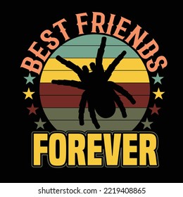 Tarantula typography design and t shirt for SVG groovy design