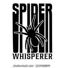 Tarantula typography design and t shirt for SVG groovy design