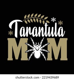 Tarantula typography for t shirt for groovy design