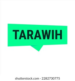 Tarawih Guide Green Vector Callout Banner with Tips for a Fulfilling Ramadan Experience