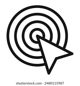 Target Accuracy Icon Perfect for Precision Tools