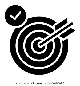 Target Achieved Icon Element For Design