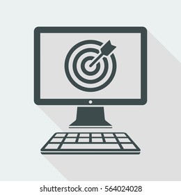 Target agency concept - Vector web icon