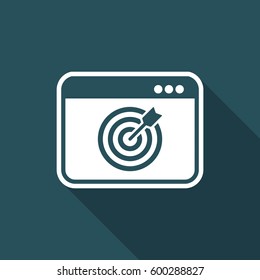 Target agency concept - Vector web icon
