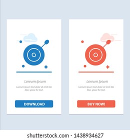 Target, Aim, Arrow  Blue and Red Download and Buy Now web Widget Card Template