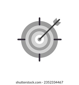 Target, aim, arrow, Idea concept, perfect hit, winner, target goal icon.
