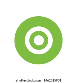 Target or aim circles icon or logo. vector illustration for web design isolated on white background.