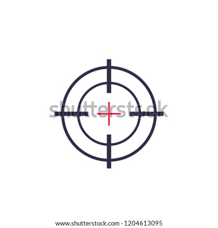 Target aim, crosshair vector icon