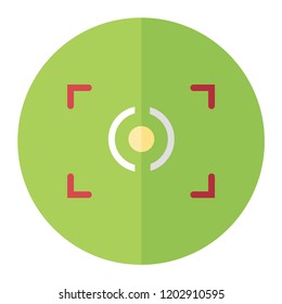 Target aim focus trendy icon on white background for web graphic