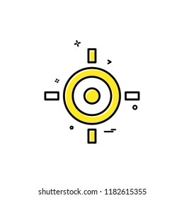 target aim goal icon vector design