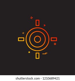 target aim goal icon vector design