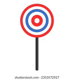 Target, aim, goal, objective, destination vector symbol illustration design as design element.