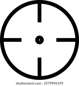 Target and aim icon , bullseye vector, crosshair precision, accuracy, and focus icon for aiming, archery, shooting, or navigation style modern graphic elements, isolated on transparent background,