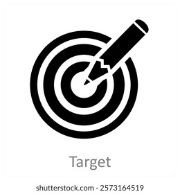 Target and aim icon concept