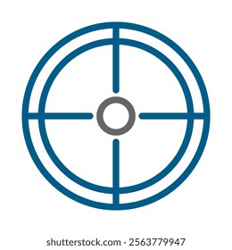 Target aim icon. Concept of accuracy, focus, and goal.