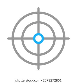 Target aim icon. Concept of goal, focus, and accuracy.